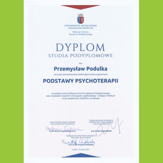 2021; Przemysław Podulka Podstawy psychoterapii
